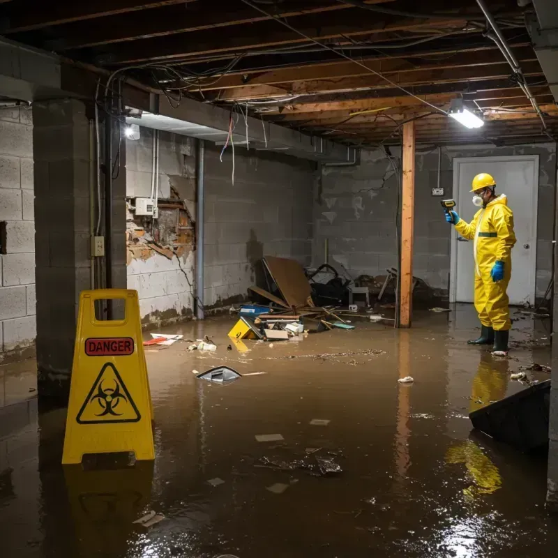 Flooded Basement Electrical Hazard in Warren County, NJ Property